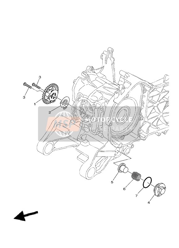 Yamaha D~ELIGHT 2021 Bomba de aceite para un 2021 Yamaha D~ELIGHT